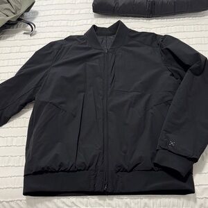 Lululemon Black Reversible Bomber Jacket